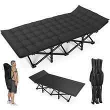 Učitajte sliku u preglednik galerije, Sklopivi kamp krevet s madracem