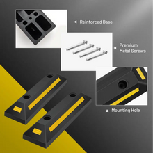 Učitajte sliku u preglednik galerije, Gumeni blokator kotača s reflektirajućim trakama