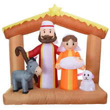 Učitajte sliku u preglednik galerije, Jaslice s LED rasvjetom na napuhavanje 1,8m