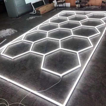 Učitajte sliku u preglednik galerije, Hexagon LED rasvjeta za garaže i radionice (244x485 cm)