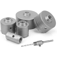 Učitajte sliku u preglednik galerije, Krune za bušenje betona: 125mm, 100mm, 80mm, 65mm, 40mm