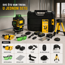Učitajte sliku u preglednik galerije, Profesionalni laserski nivelir 4D – 16 linija 360° (zeleni laser)