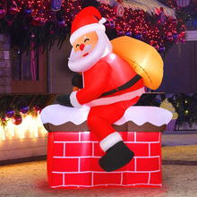 Učitajte sliku u preglednik galerije, Djed Božićnjak na dimnjaku