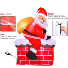 Učitajte sliku u preglednik galerije, Djed Božićnjak na dimnjaku