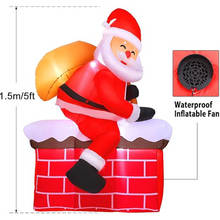 Učitajte sliku u preglednik galerije, Djed Božićnjak na dimnjaku