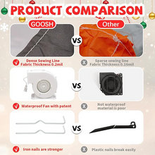 Učitajte sliku u preglednik galerije, 210 cm Djed Mraz i saonice sa sobovima