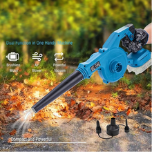 Učitajte sliku u preglednik galerije, Aku puhač lišća/usisavač sa dvije baterije