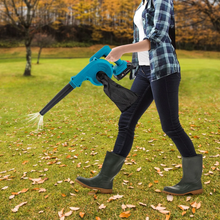 Učitajte sliku u preglednik galerije, Aku puhač lišća/usisavač sa dvije baterije