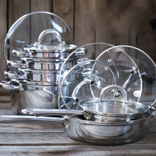 Učitajte sliku u preglednik galerije, Vrhunski INOX 18/10 Zurrichberg set lonaca 12-dijelni