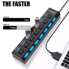 Učitajte sliku u preglednik galerije, USB Hub  sa 7 porta