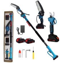 Učitajte sliku u preglednik galerije, Agram Tools teleskopski aku set: pila i škare za grane - 240cm
