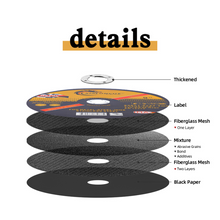 Učitajte sliku u preglednik galerije, Brusni disk za metal 150x1,6x22,23 mm
