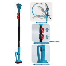 Učitajte sliku u preglednik galerije, Agram Tools teleskopski aku set: pila i škare za grane - 240cm
