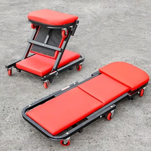 Učitajte sliku u preglednik galerije, 2-u-1 Podesiva Sklopiva Mehaničarska Stolica
