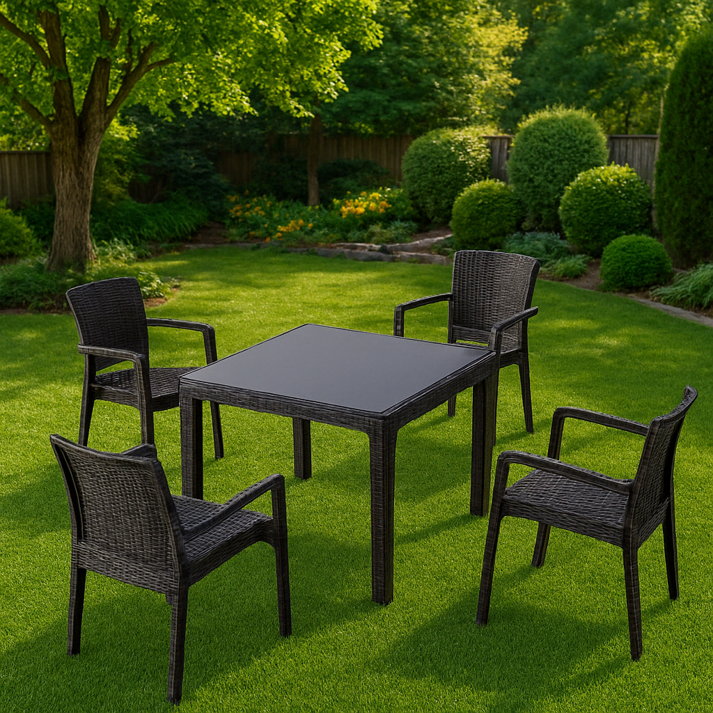 Vrtna garnitura za 4 osobe – RATTAN CLASSIC
