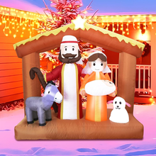 Učitajte sliku u preglednik galerije, Jaslice s LED rasvjetom na napuhavanje 1,8m
