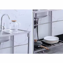 Učitajte sliku u preglednik galerije, Inox samostojeći sudoper
