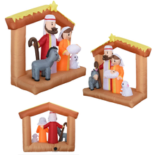 Učitajte sliku u preglednik galerije, Jaslice s LED rasvjetom na napuhavanje 1,8m
