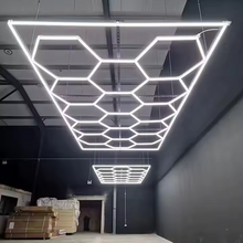 Učitajte sliku u preglednik galerije, Hexagon LED rasvjeta za garaže i radionice (244x485 cm)

