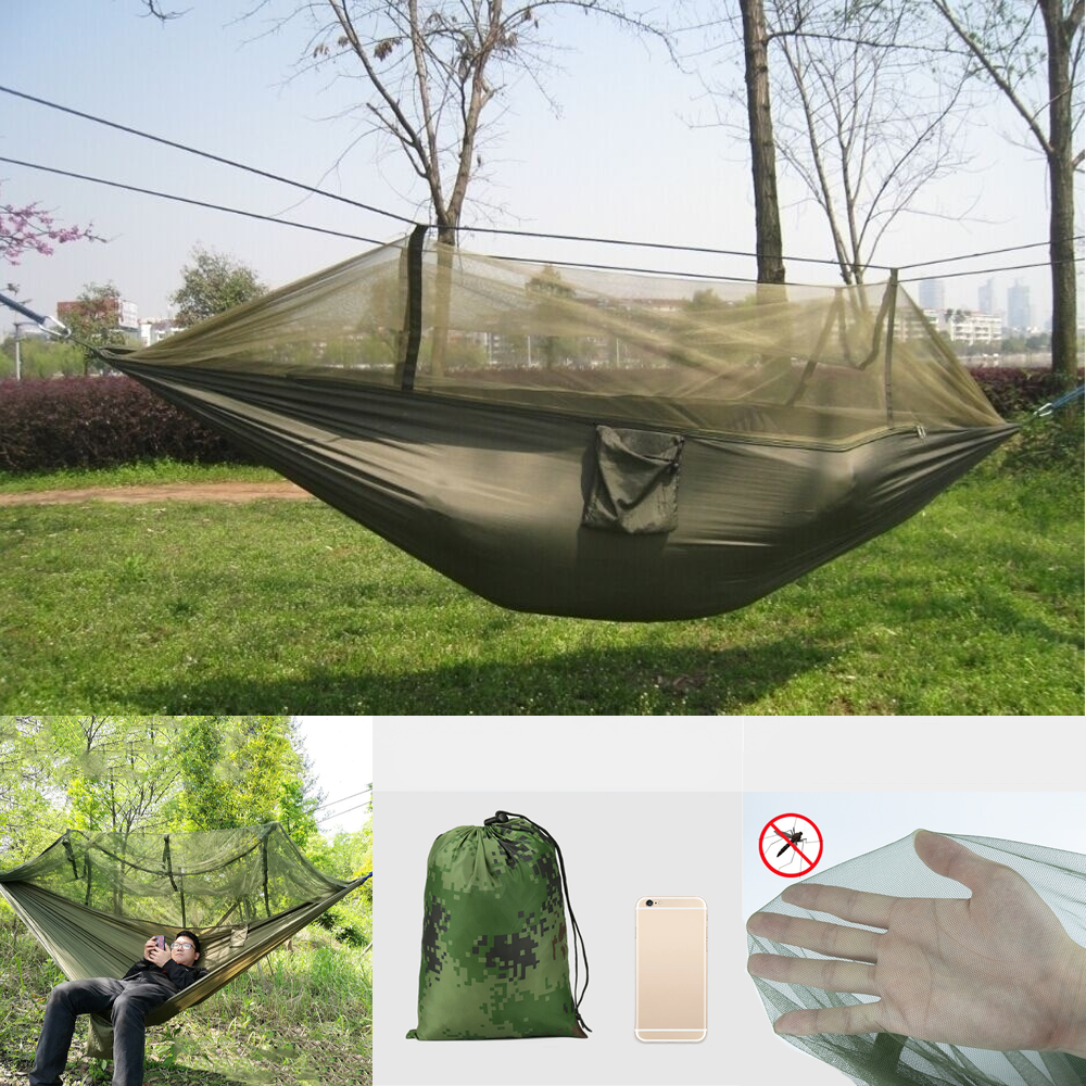 Ležaljka za kampiranje na otvorenom s mrežom za komarce